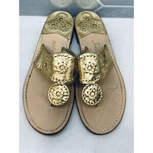 Jack Rogers Shoes Womens Size 9 Leather Sandals Slide Classic Resort Slip On